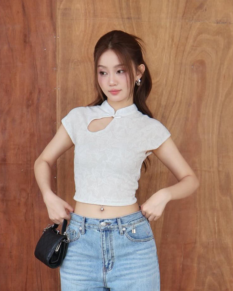 Cheongsam Crop Top