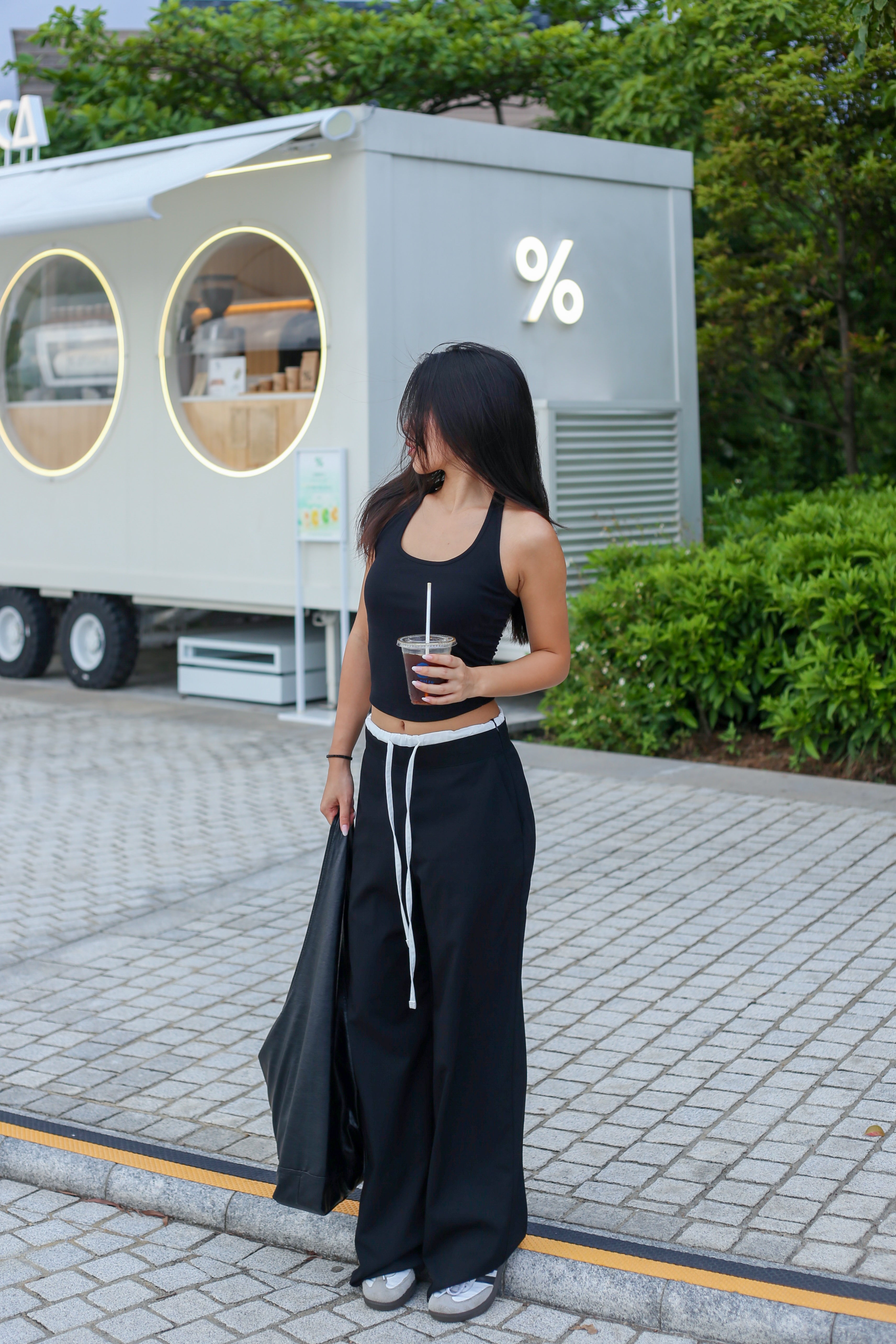 【歐美休閑感綁帶西褲】Casualuxe Wide Leg Suit Pants