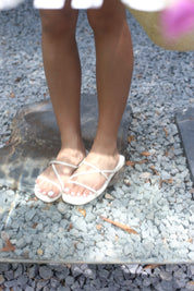 【軟腍腍鞋底☁️超舒服！】Basic Solid Cross Slippers