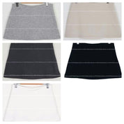 【美式復古低腰裙褲】Basic Solid Low Waist Skort