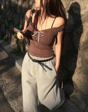 【星星露膊Top✨】Lil Ribbon Starry Off Shoulder Top