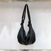 Solid Croissant Ajustable Strap Bag