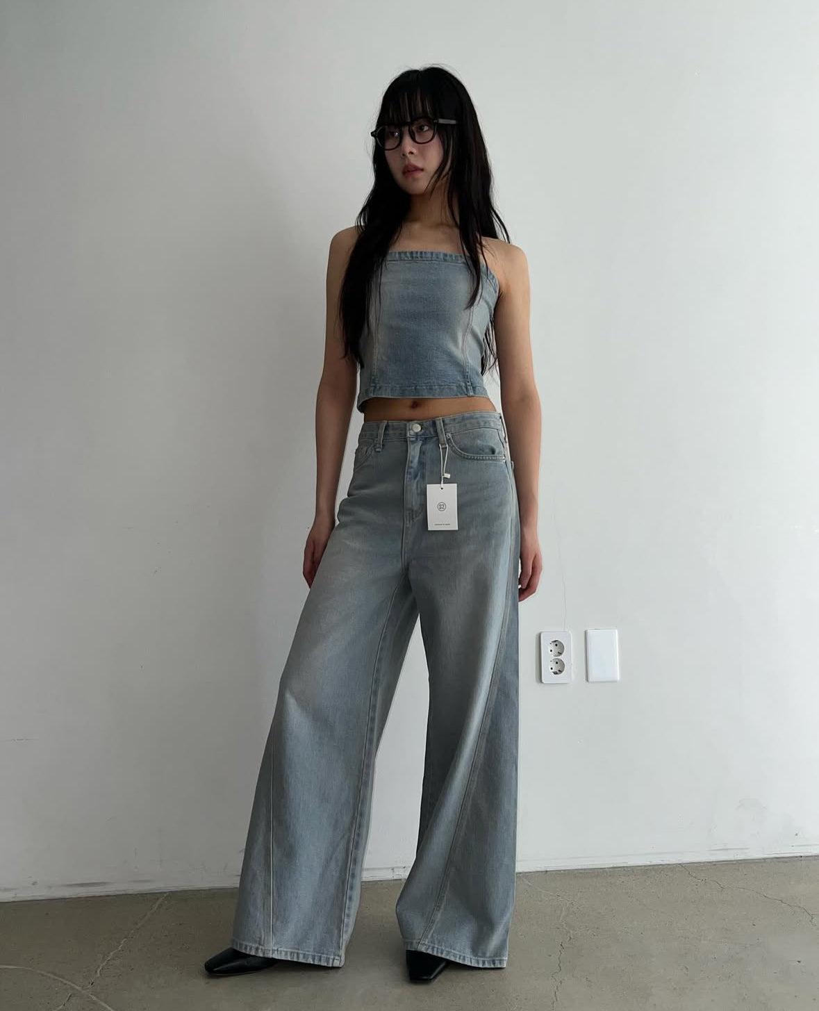 【Y2K復刻牛仔抹胸】Denim Tube Top