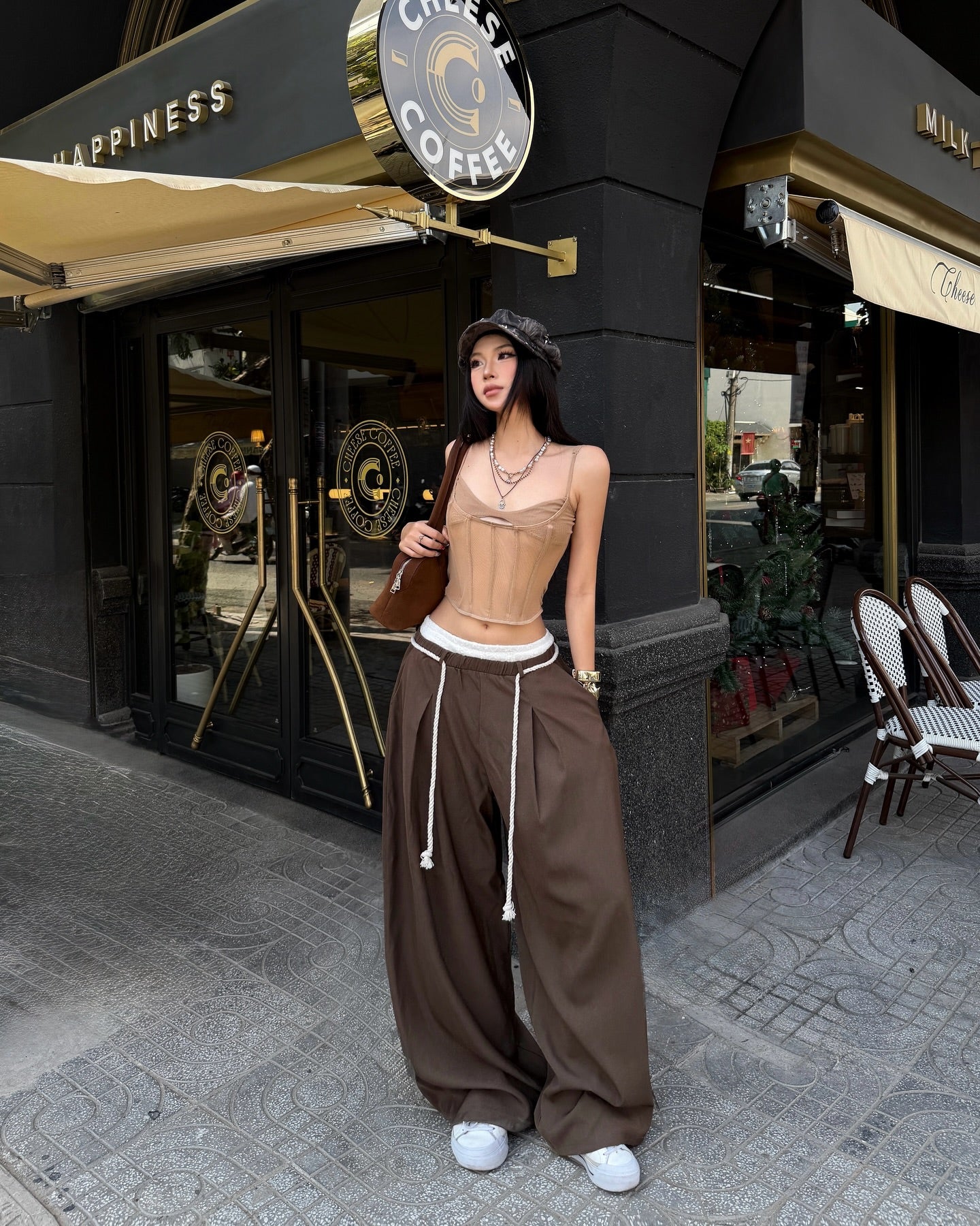 CABY lace wide leg pants