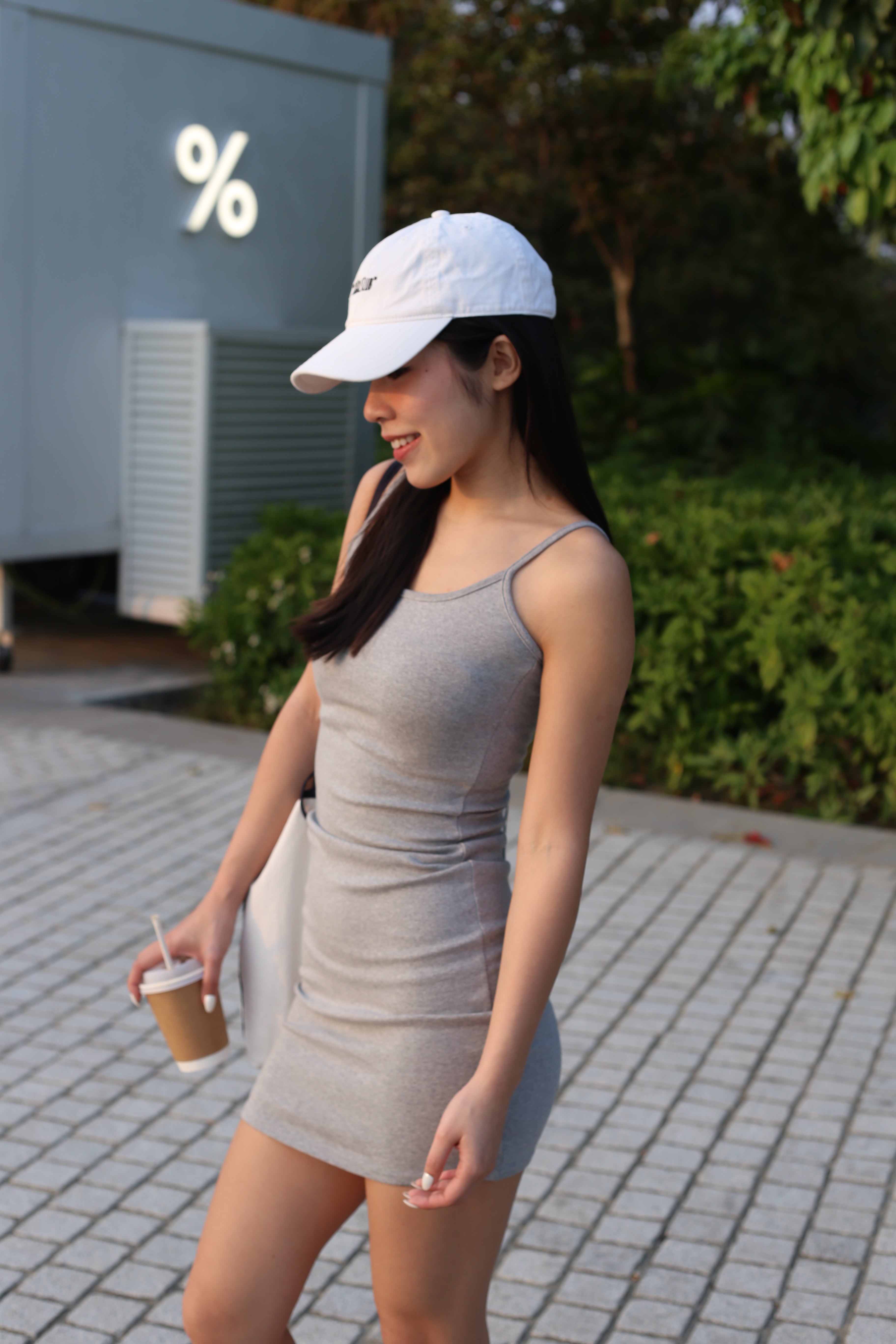 【Cleanfit必入連身短裙！】Estella Basic Solid Cami Mini Dress