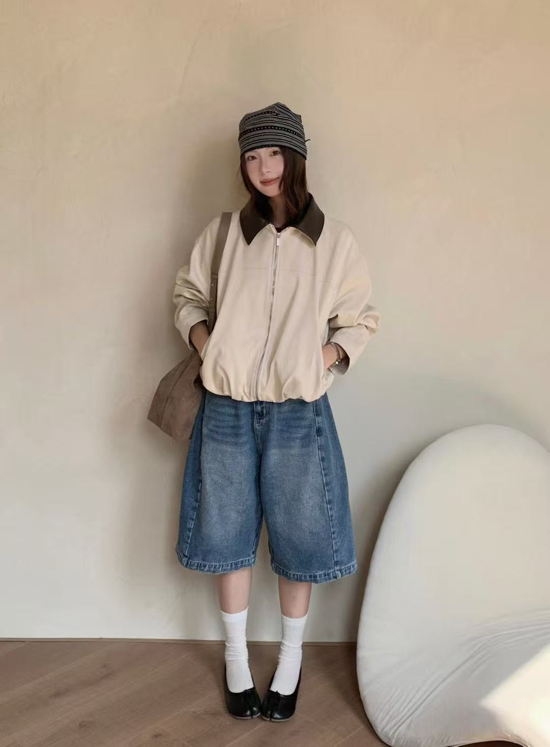 【🇰🇷韓國連線｜限時優惠價！】Leather Collar Suede Jacket