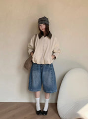 【🇰🇷韓國連線｜限時優惠價！】Leather Collar Suede Jacket