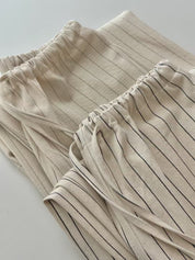 【顯腳長！知性直腳細條紋長褲】Striped Cozy Pants