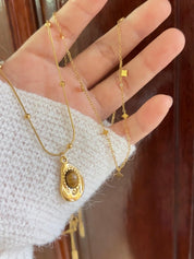 鈦鋼材質！Heart Charms Necklace