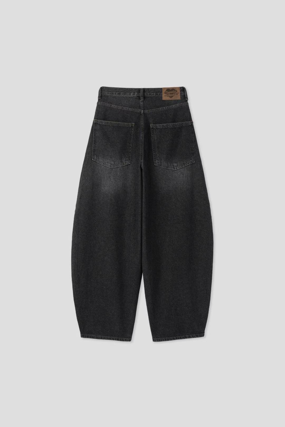 【大熱彎刀褲❤️‍🔥】Dark Denim Rivet Barrel Jeans
