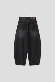 【大熱彎刀褲❤️‍🔥】Dark Denim Rivet Barrel Jeans