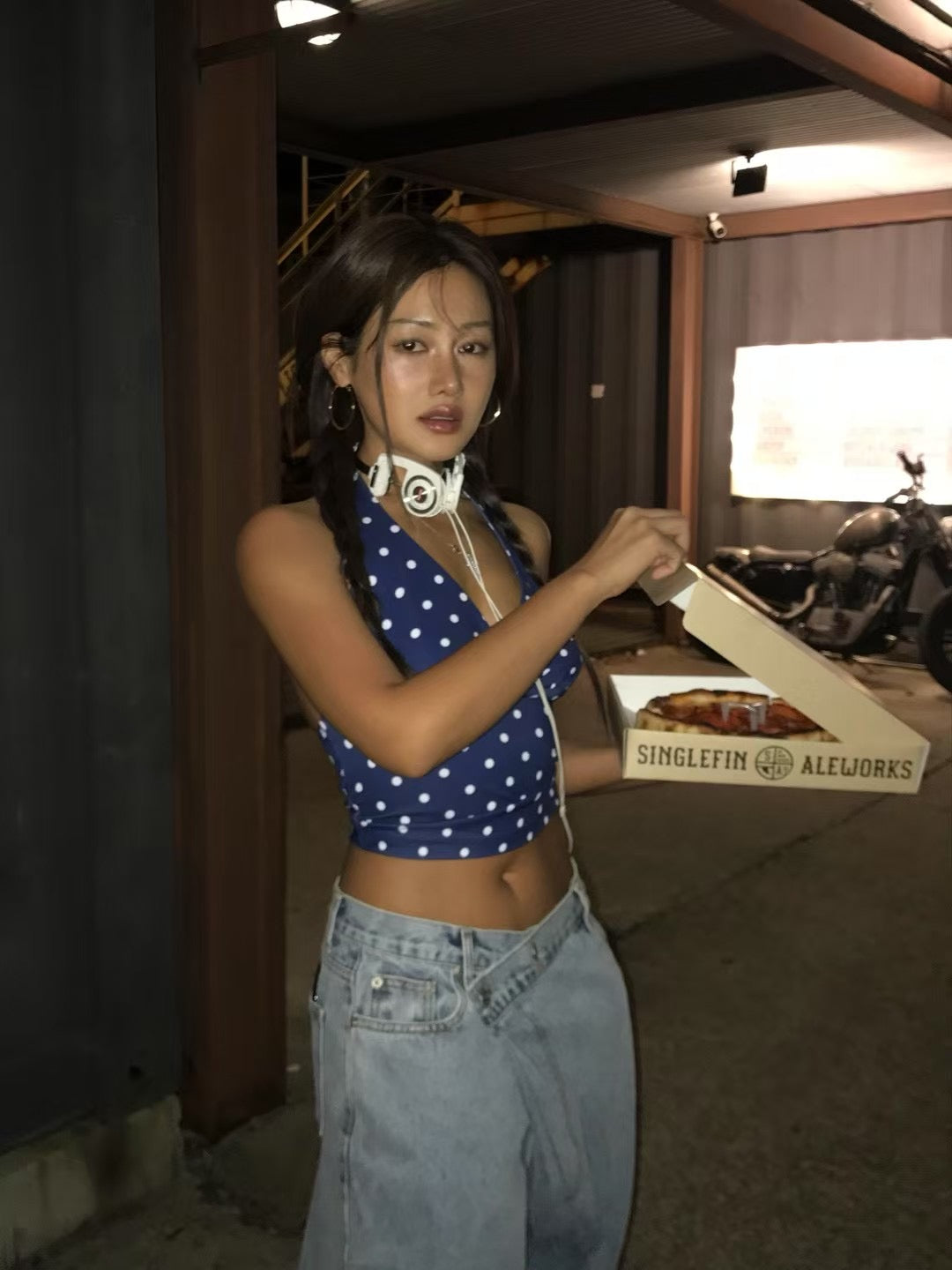 【波點Fans Assemble!!!】Dotty V Neck Crop Top