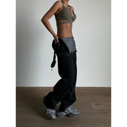 Solid Denim Overall Jumpsuit