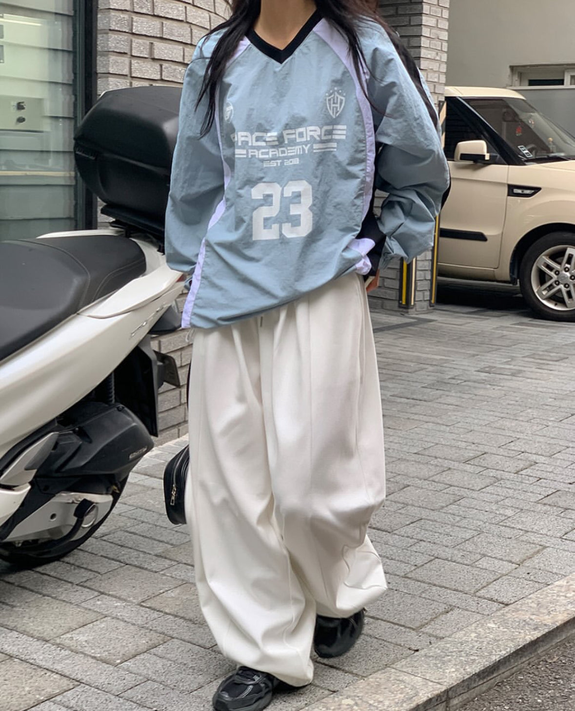【情侶衫ok！｜4色入】Space Force Nylon Sweater