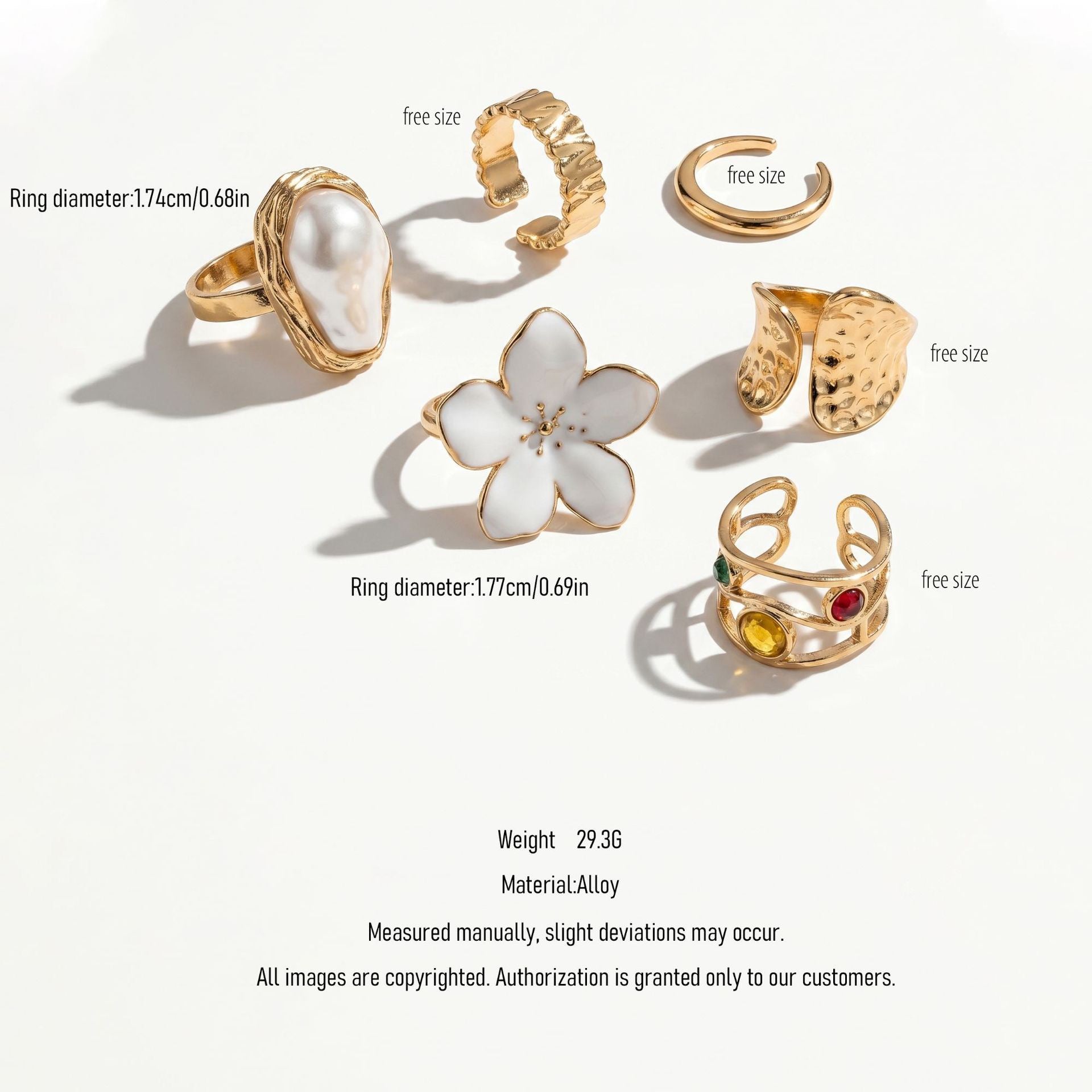 【大熱Comeback!!!】Summer Girlie Ring Set