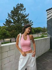 【✔️PAD｜$99超抵價！】Basic Solid Halter Padded Top