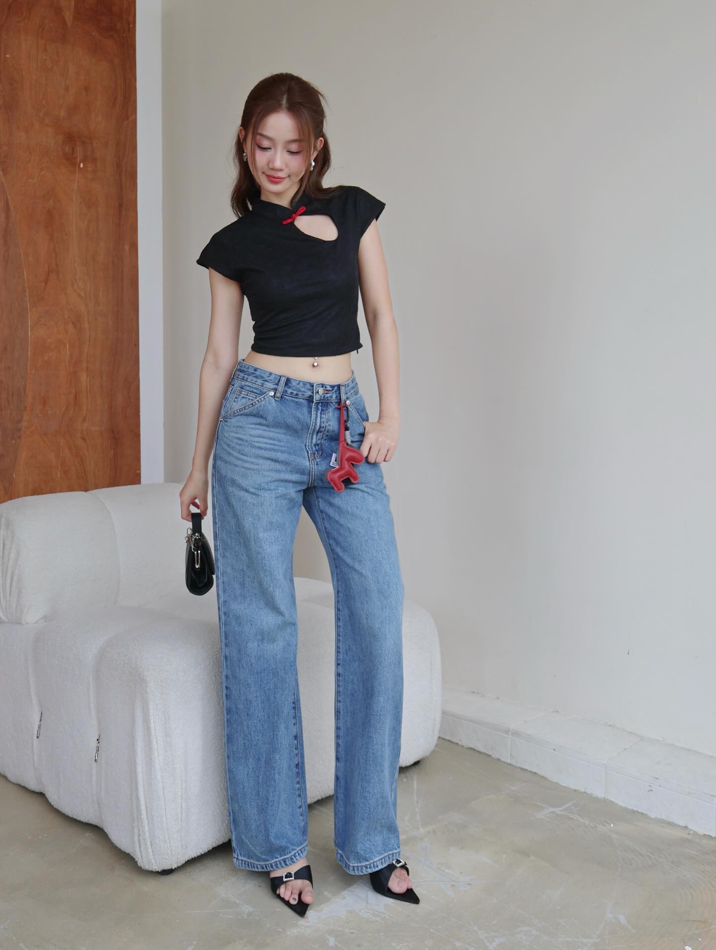 Cheongsam Crop Top