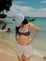 2-piece Brown Polka Dot Bikini(with pads)