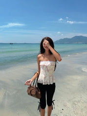 Lily Floral Tube Top