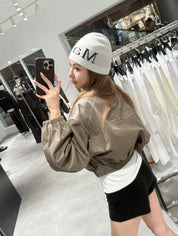 【🇰🇷韓國連線】MATIN ROUGH COATING CROP BOMBER