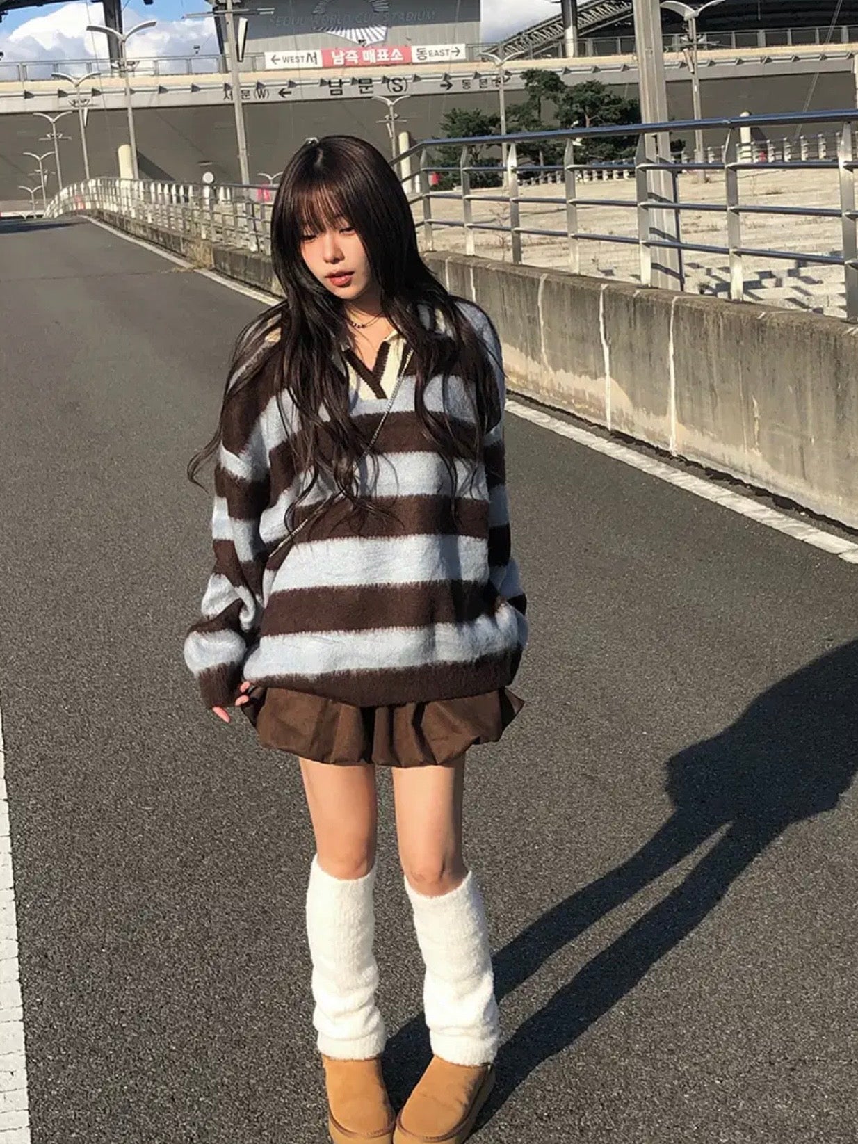 【人氣大熱產品🔥】Striped Polo Oversized Cardigan