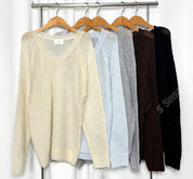 【🇰🇷韓國連線】V領校院風薄身針織衫