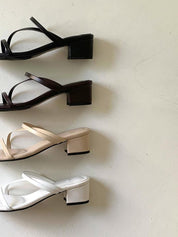 【韓國製造｜5cm粗踭】MIK Cross Strap High Heels