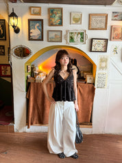 Starlight Pearl V-neck Top