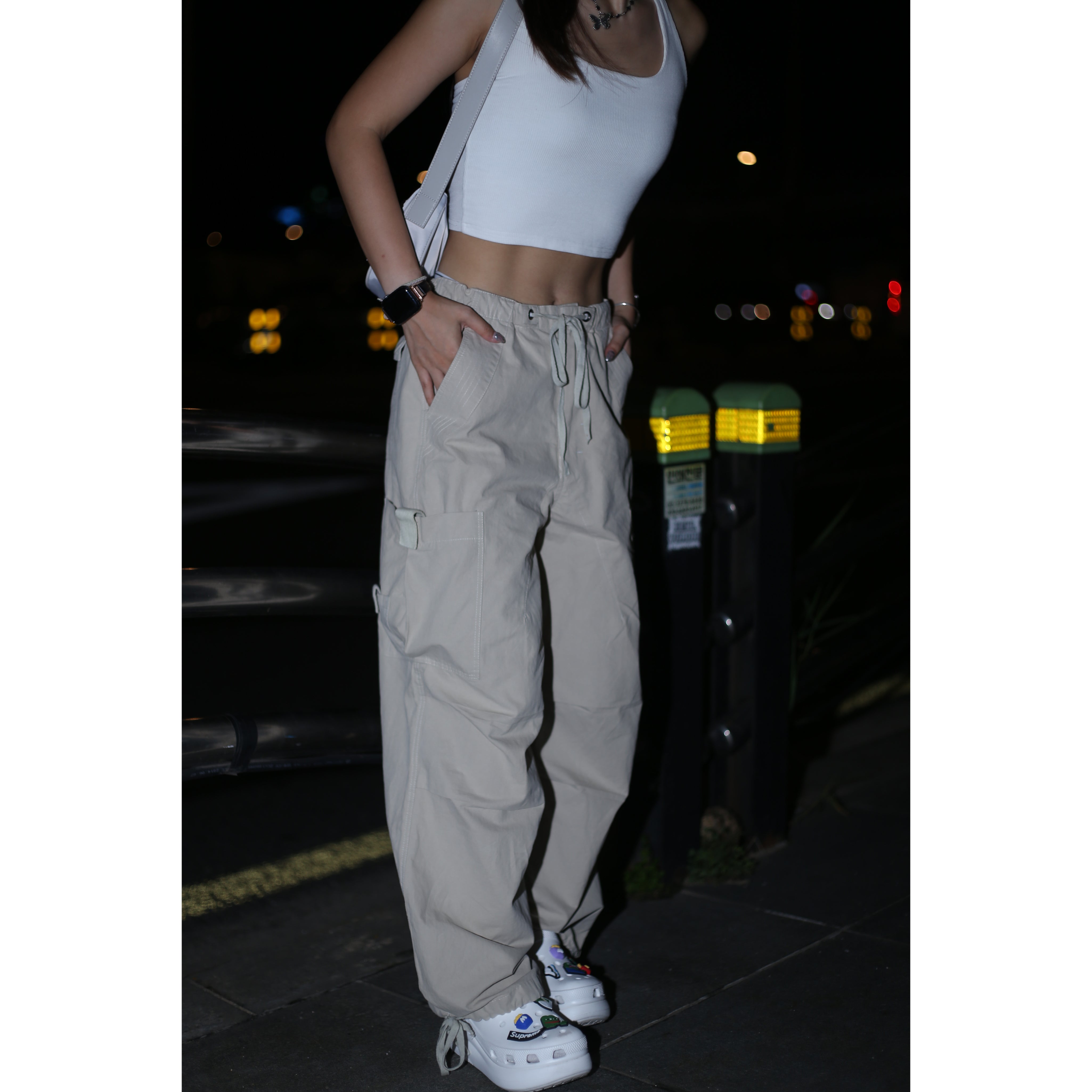 Kaylane High Waist Cargo Pants