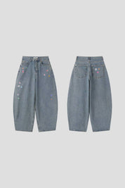 【大熱彎刀褲❤️‍🔥】Patches Barrel Jeans