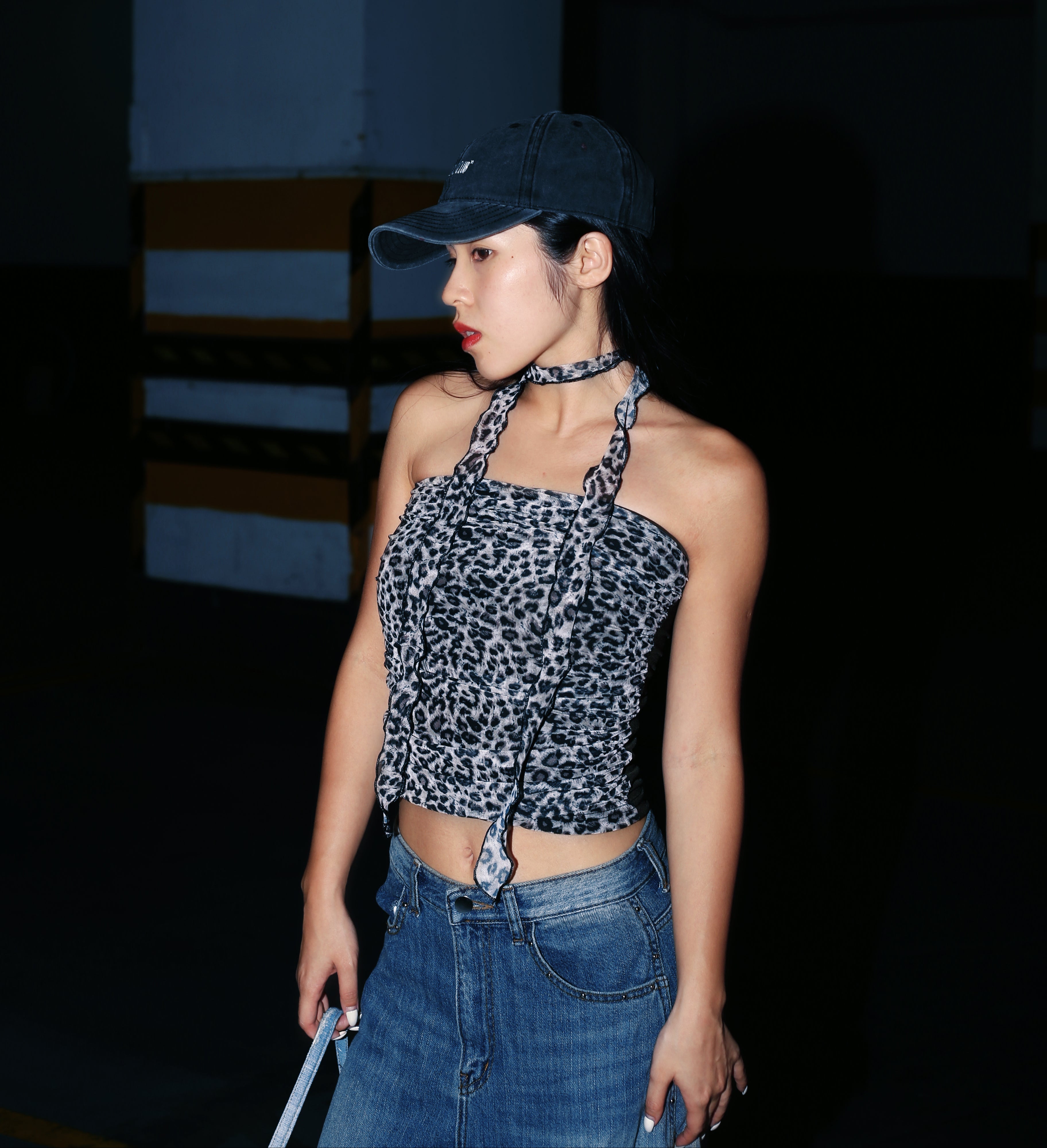 【回頭率100%! 豹纹辣妹套装】Leopard Tube Top with Scarf Set