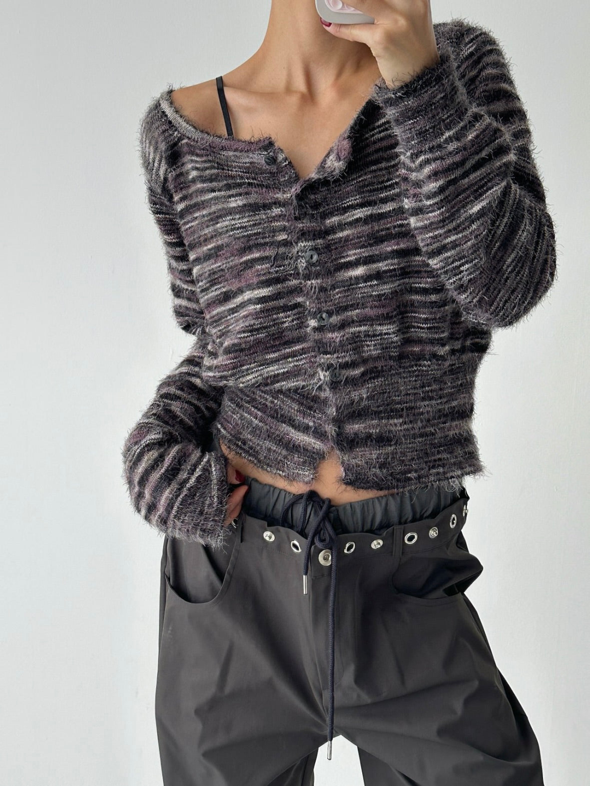 【海馬毛毛V領冷衫】Fluffy V Neck Cardigan