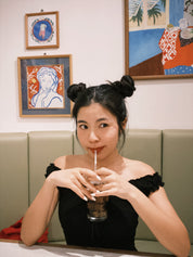 【美式女孩推薦! 立體皺摺質感】Ruffle Ribbon Shoulder Top
