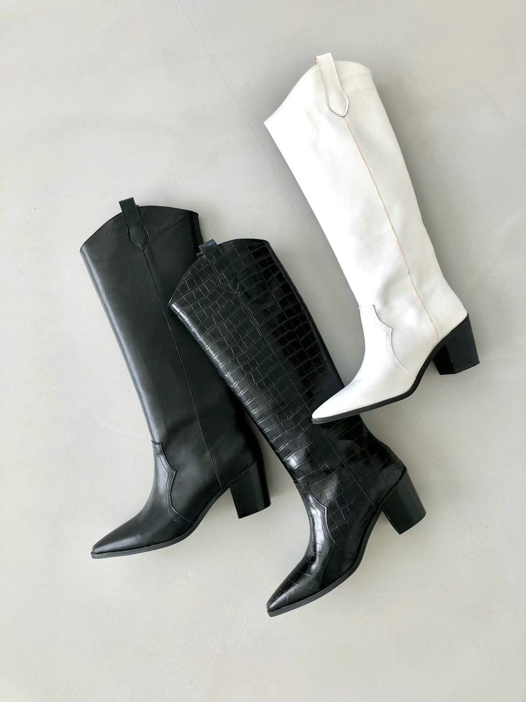 Arianne Solid Knee High Boots