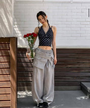 【波點Fans Assemble!!!】Dotty V Neck Crop Top
