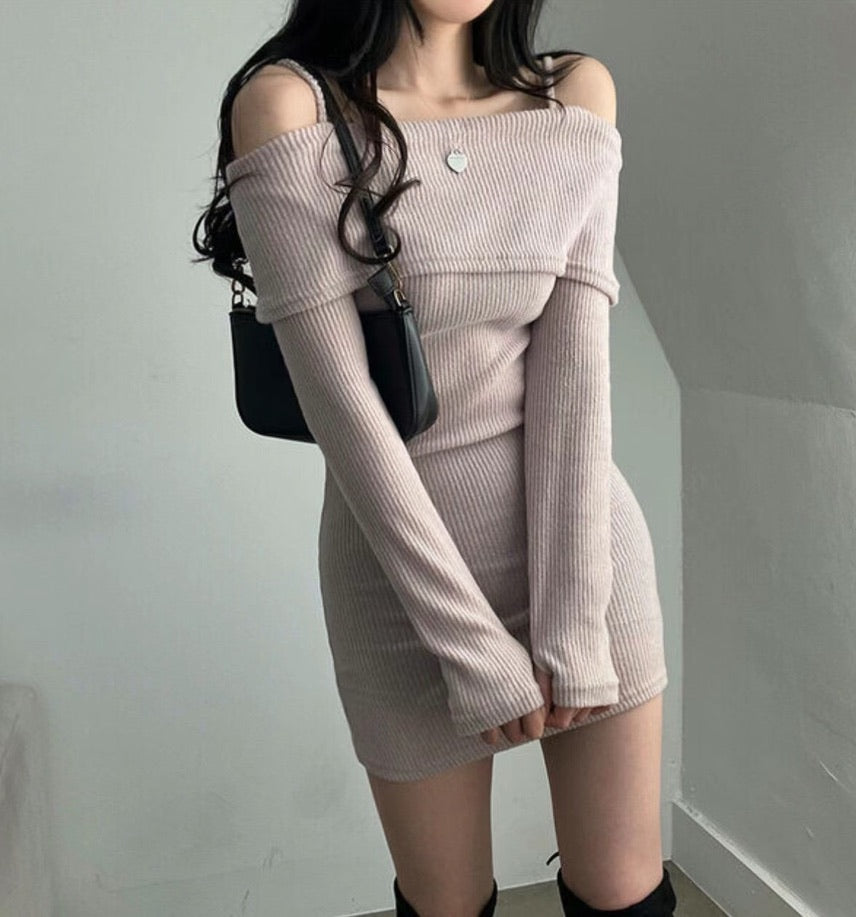 Remi Off Shoulder Long Sleeve Dress