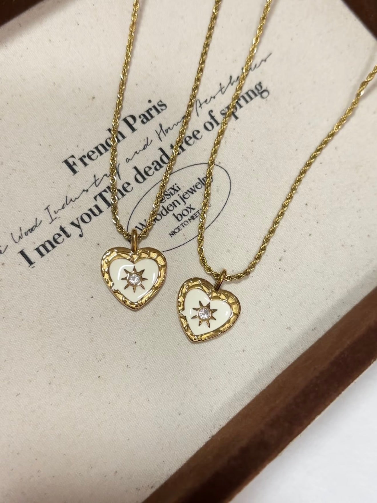 鈦鋼材質！Heart Charms Necklace