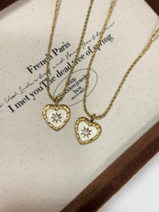 鈦鋼材質！Heart Charms Necklace