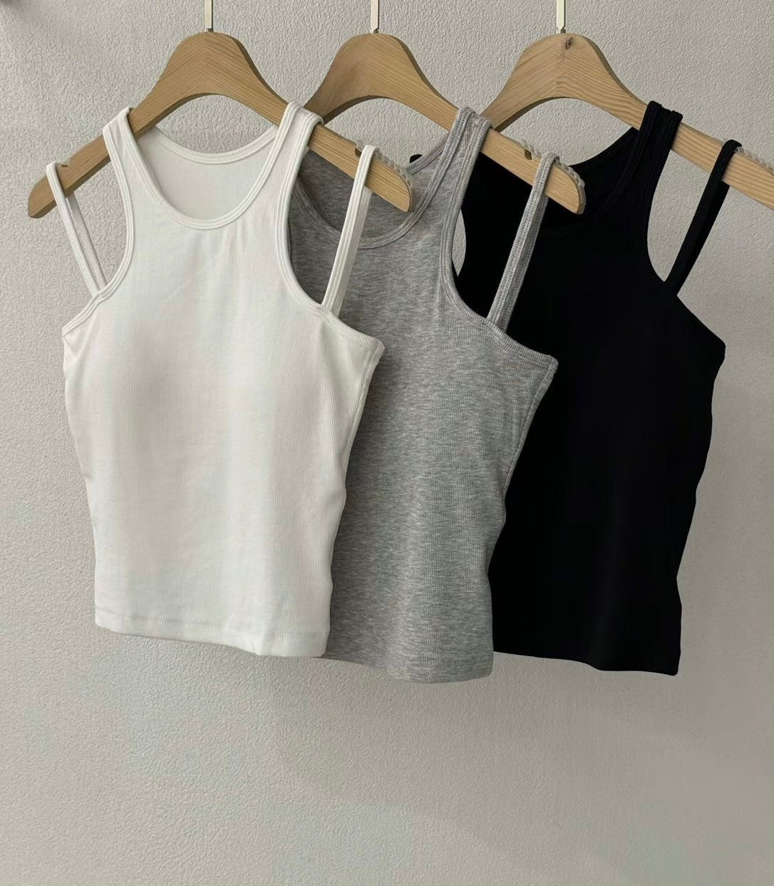 【✔️PAD｜雙肩帶設計】Double Strap Padded Tank Top