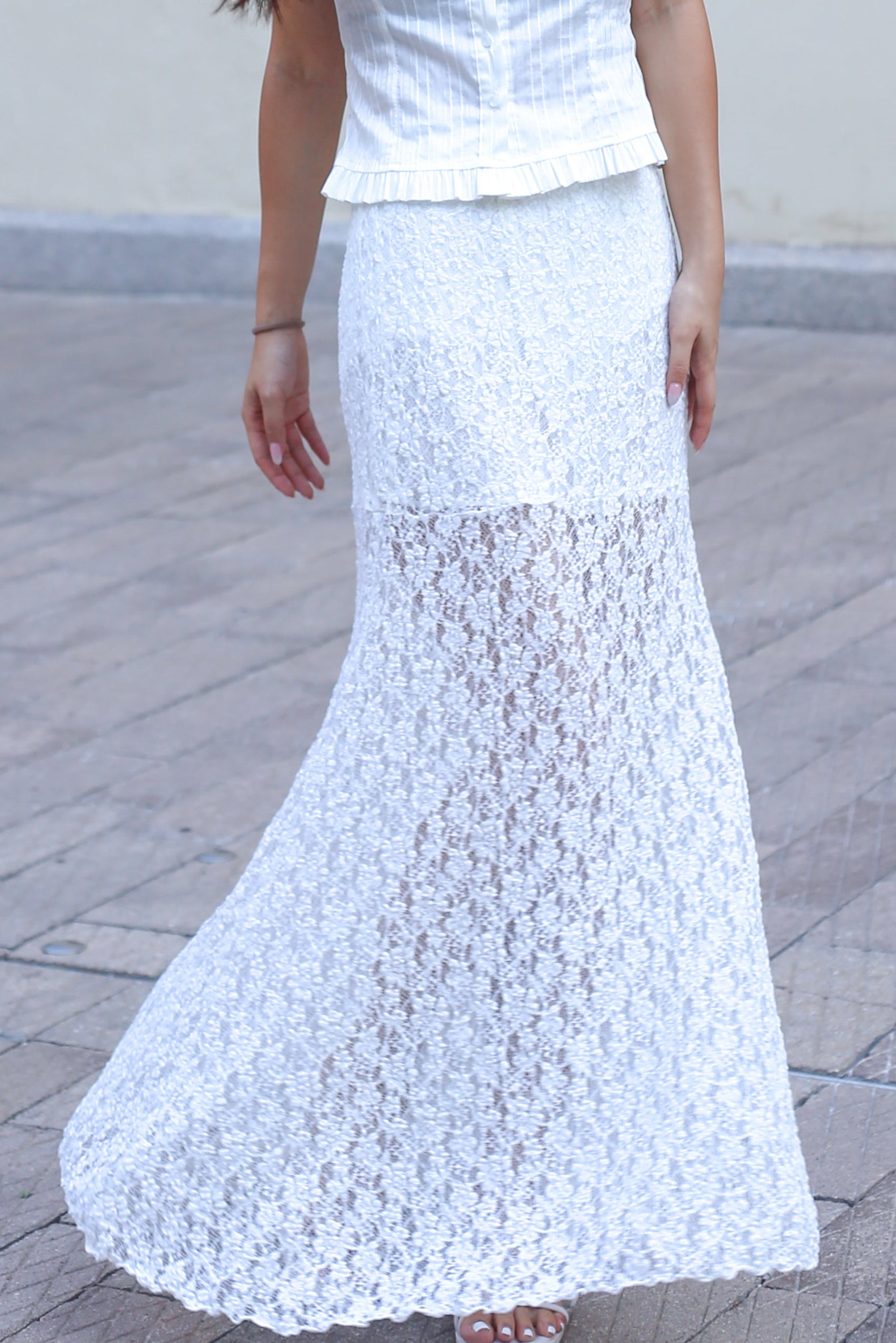【法式復古!!氣質Lace魚尾裙】Lace Mermaid Maxi Dress