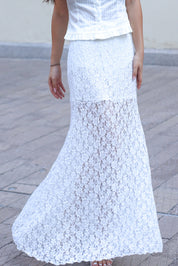 【法式復古!!氣質Lace魚尾裙】Lace Mermaid Maxi Dress
