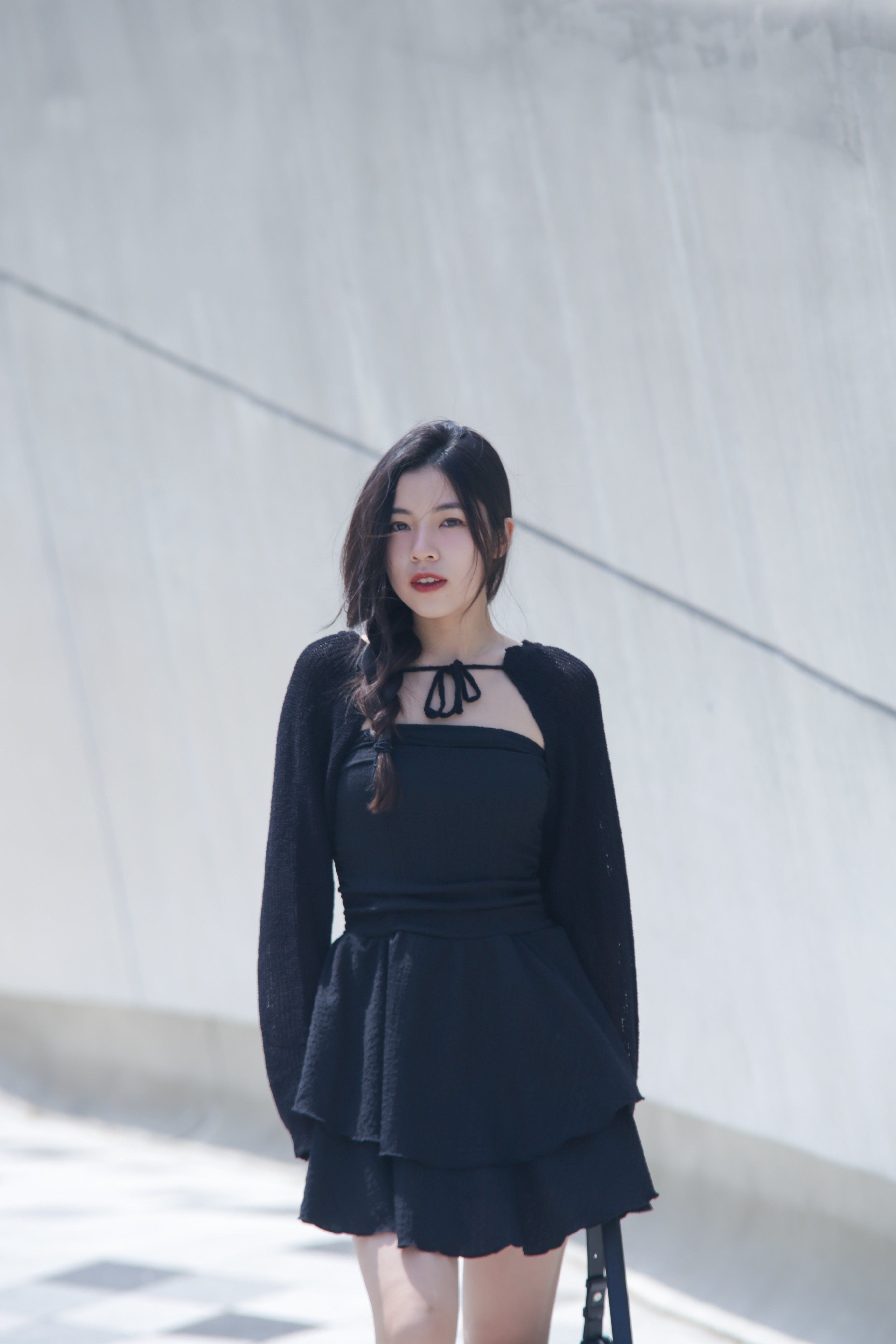 【今期最愛🫶🏻】Solid Double Layer Dress