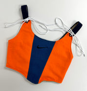 #T040 - Remade Nike Orange&Blue Corset