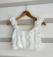 #T210 【皺皺面料超特別！】Puffy Solid Cami Top