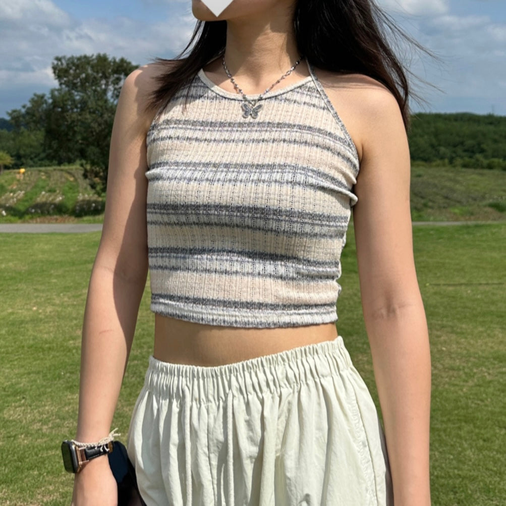 【大熱回歸！】Striped Halter Top