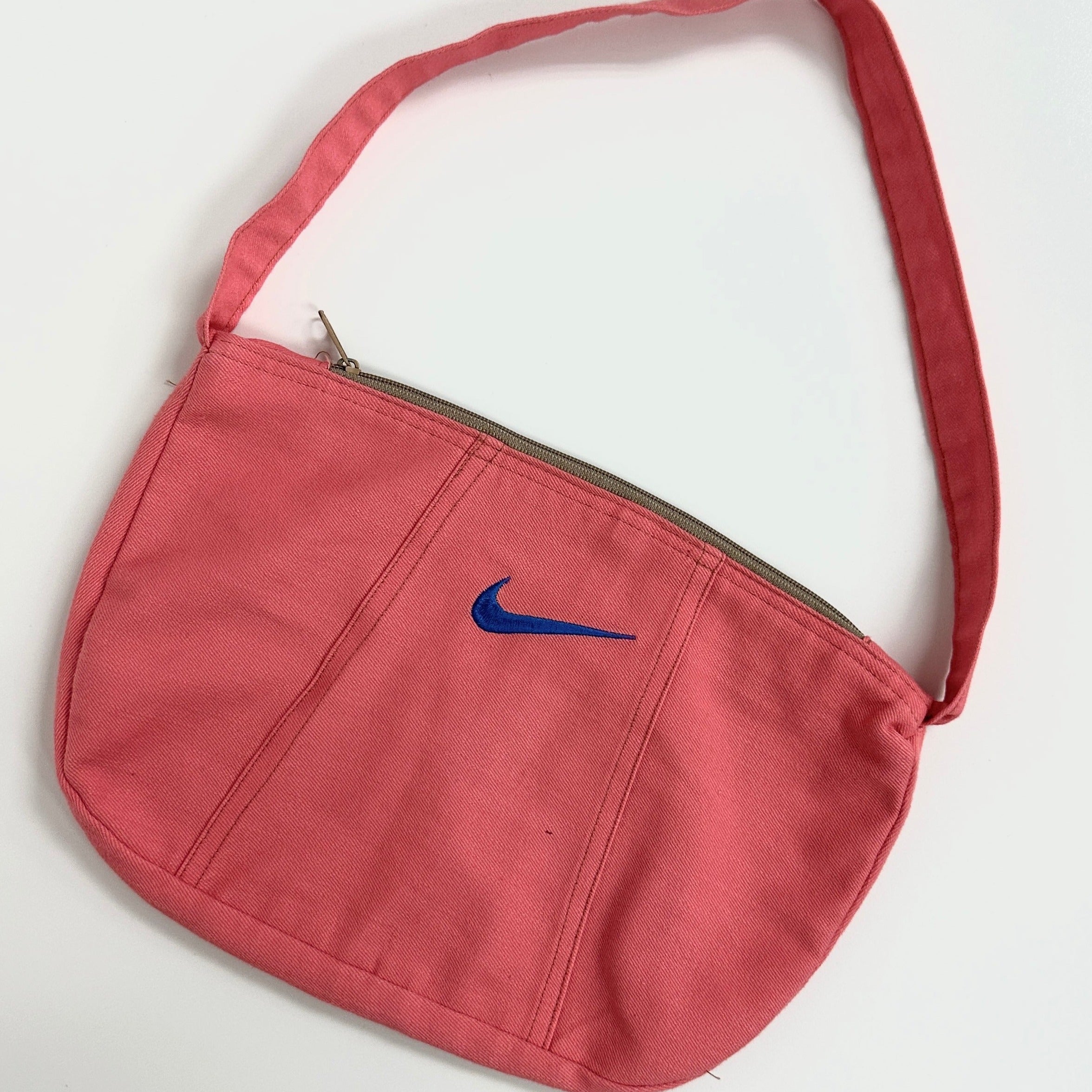 #T032 - Remade Pink&Blue Nike Shoulder bag