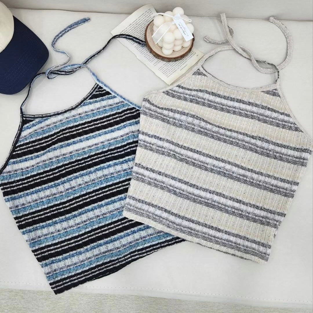 【大熱回歸！】Striped Halter Top