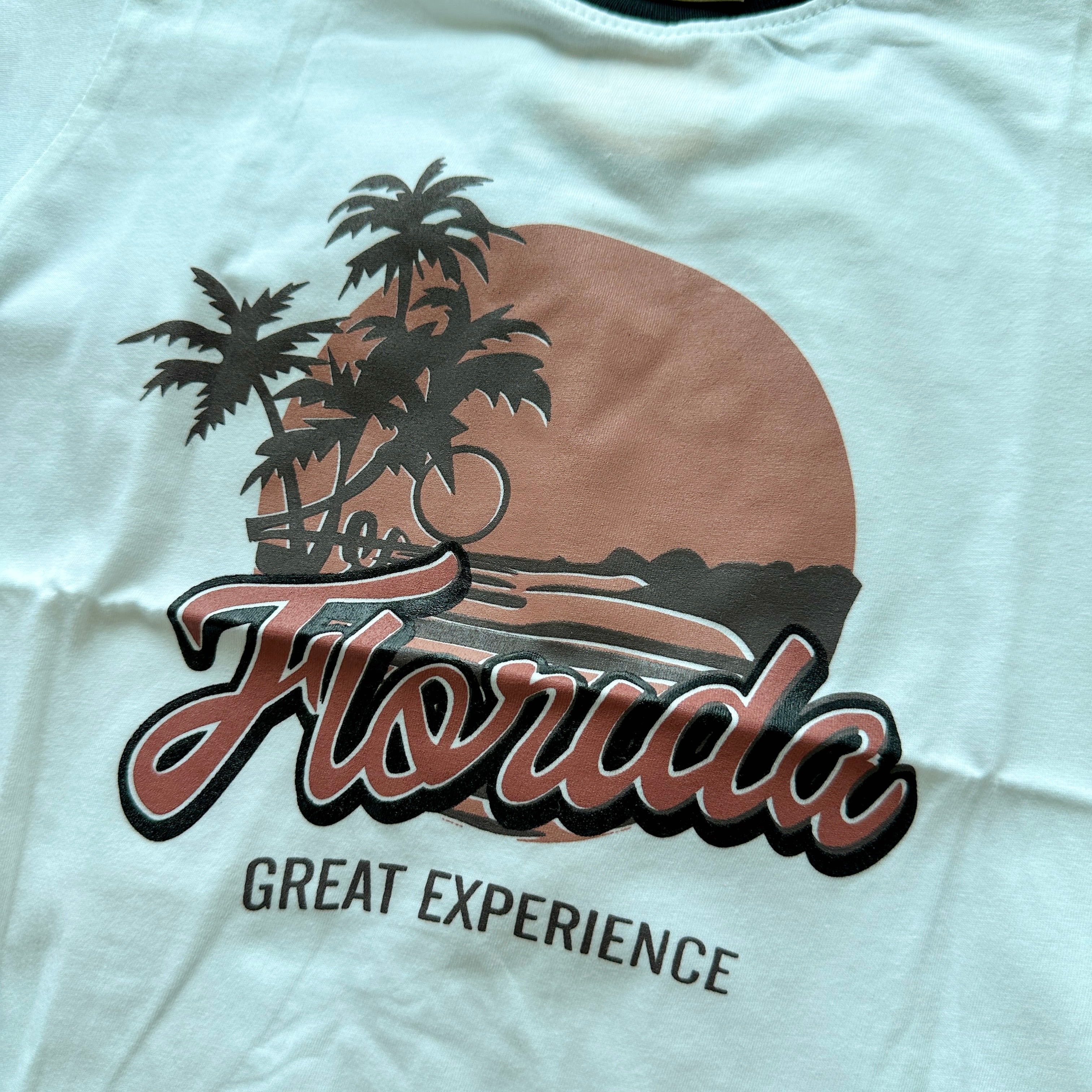 #T082 - Florida Printed Crop Tee