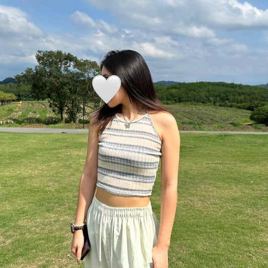 【大熱回歸！】Striped Halter Top