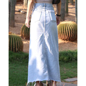 Isla Slit Denim Skirt